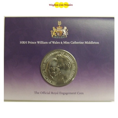 2010 Official Royal Engagement Alderney £5 Presentation Folder - Click Image to Close